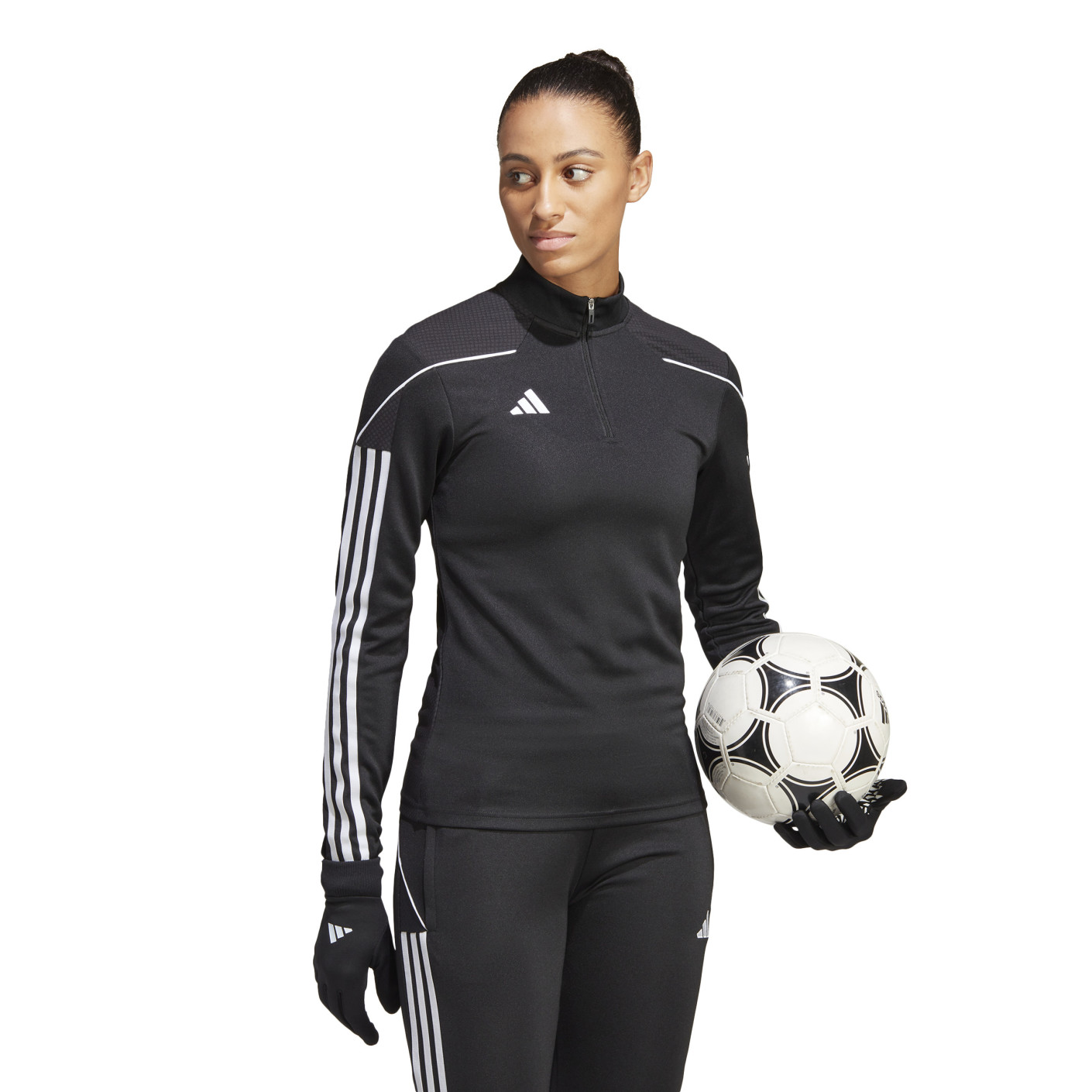 Adidas Tiro 23 League Trainingstrui 1/4-Zip Dames Zwart Wit