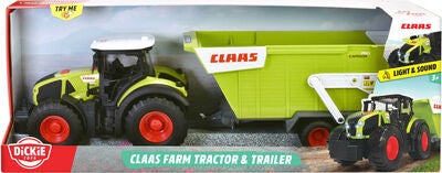 Dickie Toys CLAAS Traktor med Tilhenger