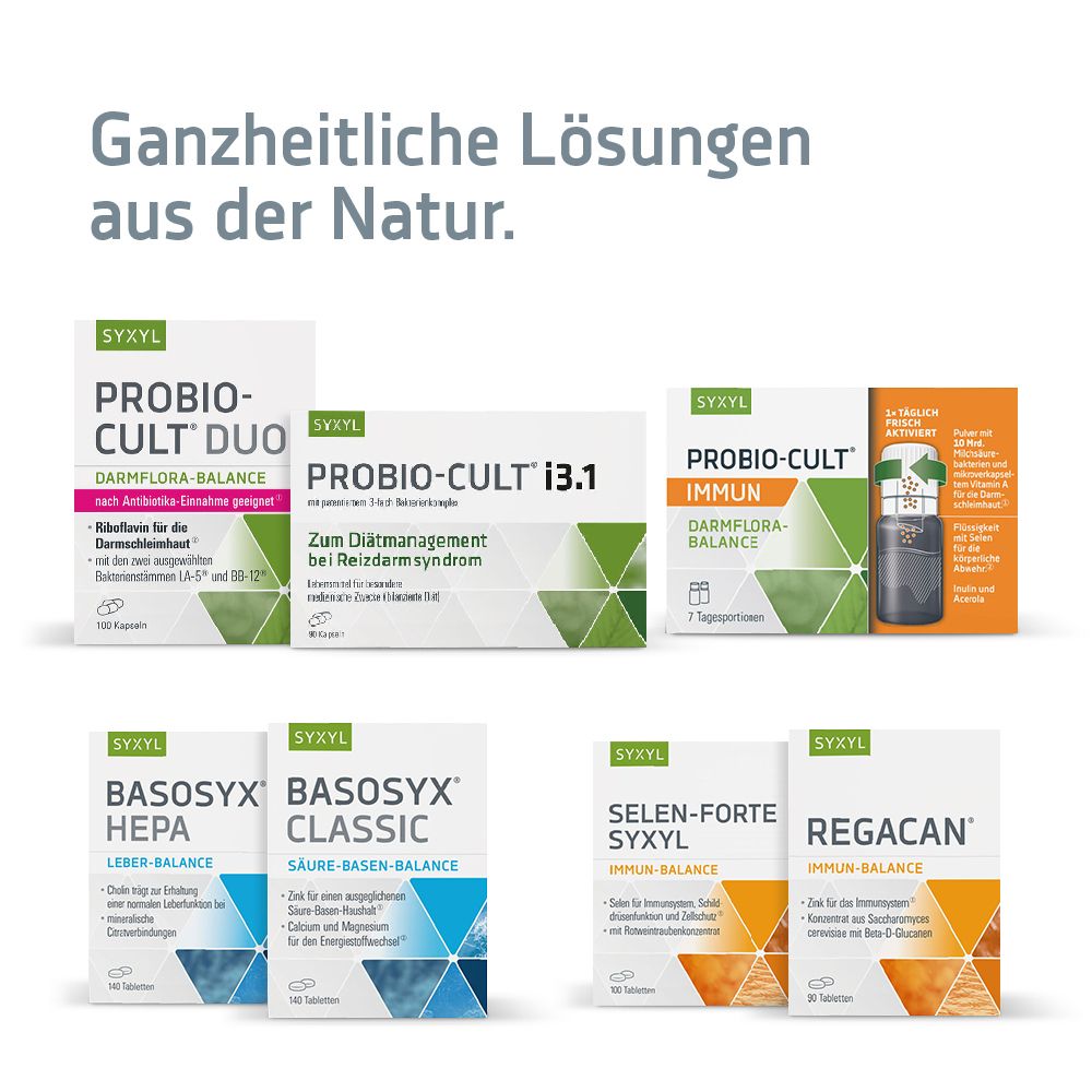 SYXYL REGACAN® unterstützt den Körper dabei, die körpereigenen Abwehr aufrecht zu erhalten