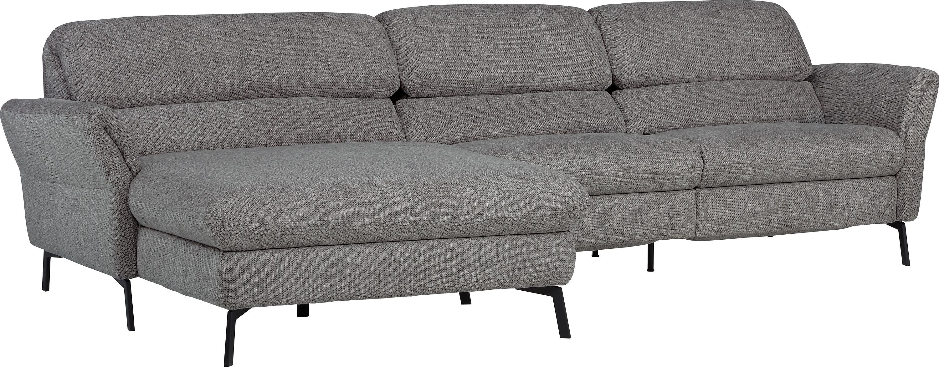 SEBO Ecksofa - Mittelgrau / B: 284.0 cm x T: 161.0 cm x H: 84.0 cm