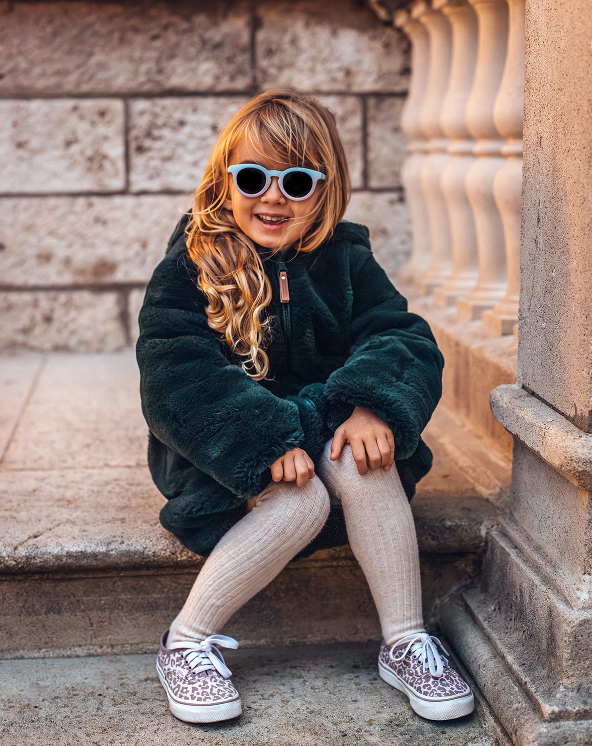 Sonnenbrille HAPPY in rainbow freeze