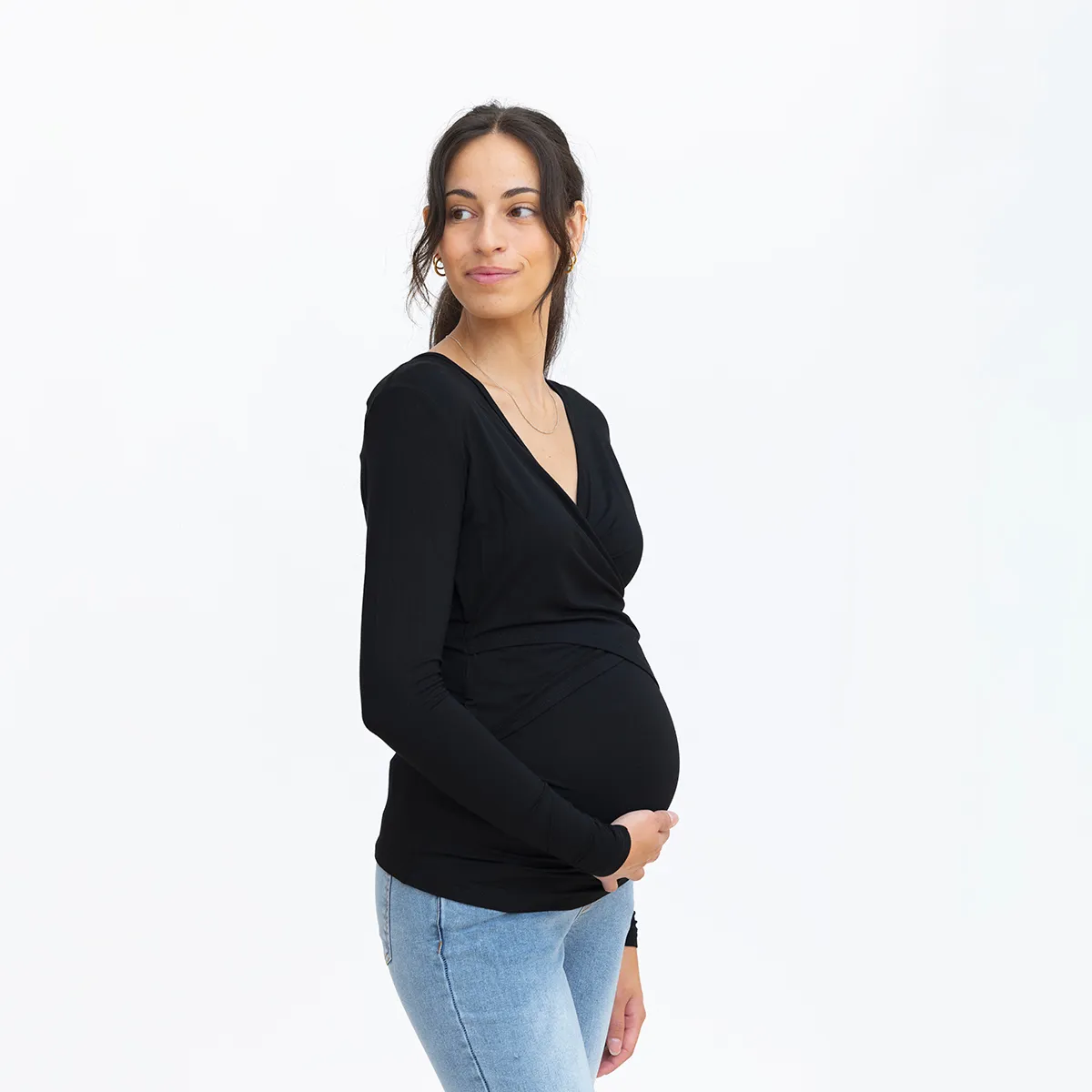 Bella Maternité T-shirt Manches Longues d'Allaitement