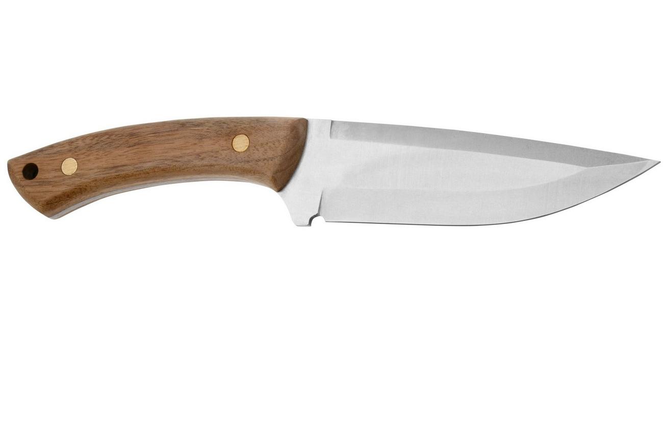 Beavercraft HGK1-ART Hunting Knife, Stainless Steel, Walnut Handle, vaststaand mes met versierd foedraal