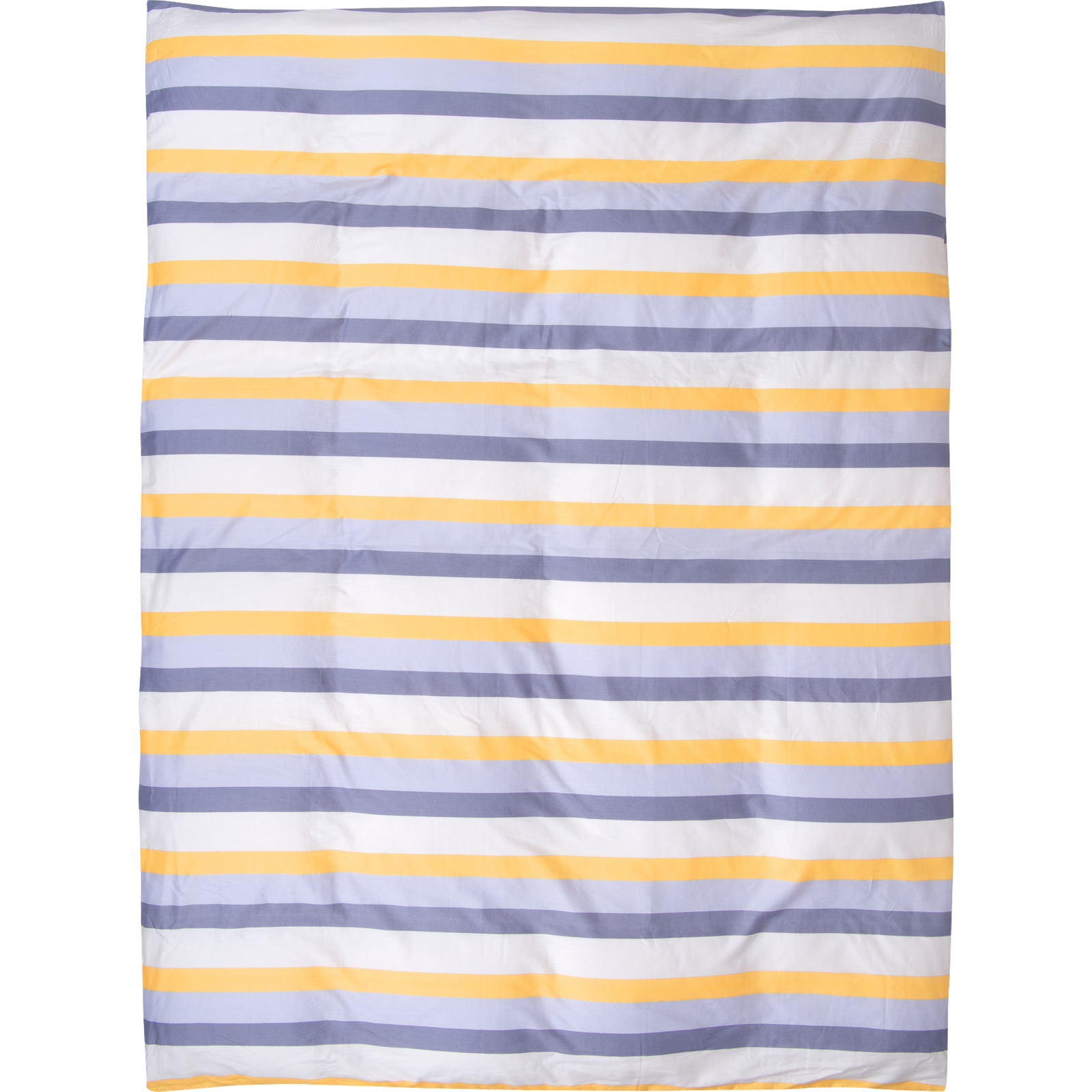 Bettwäsche mit Blätterprint und Streifen