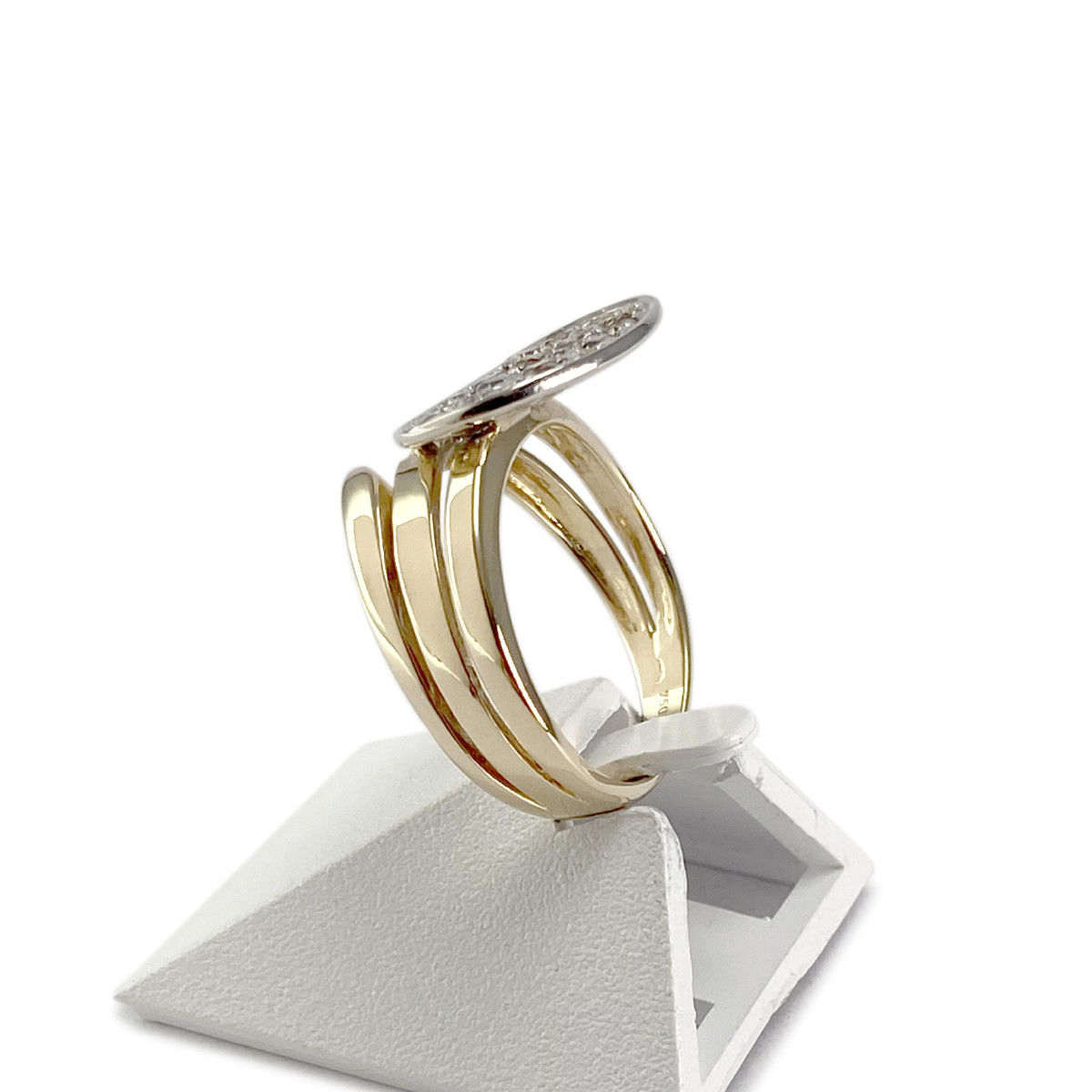 Bague d'occasion 2 ors 750 diamants