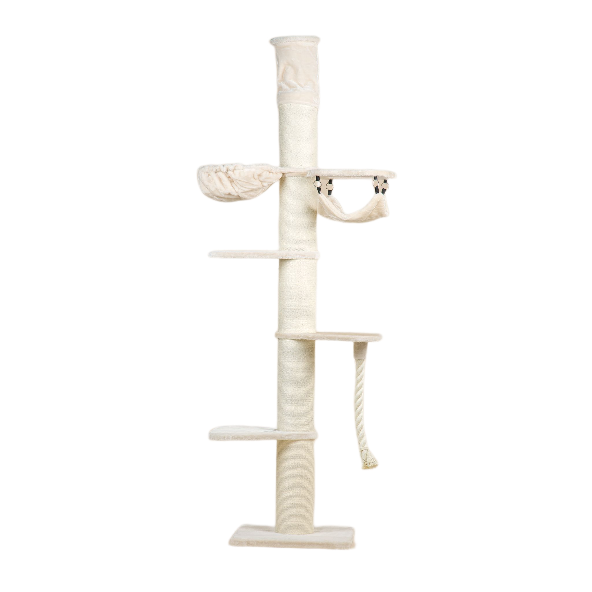 Arranhador para Gatos Maine Coon Tower Crown, Cor Creme