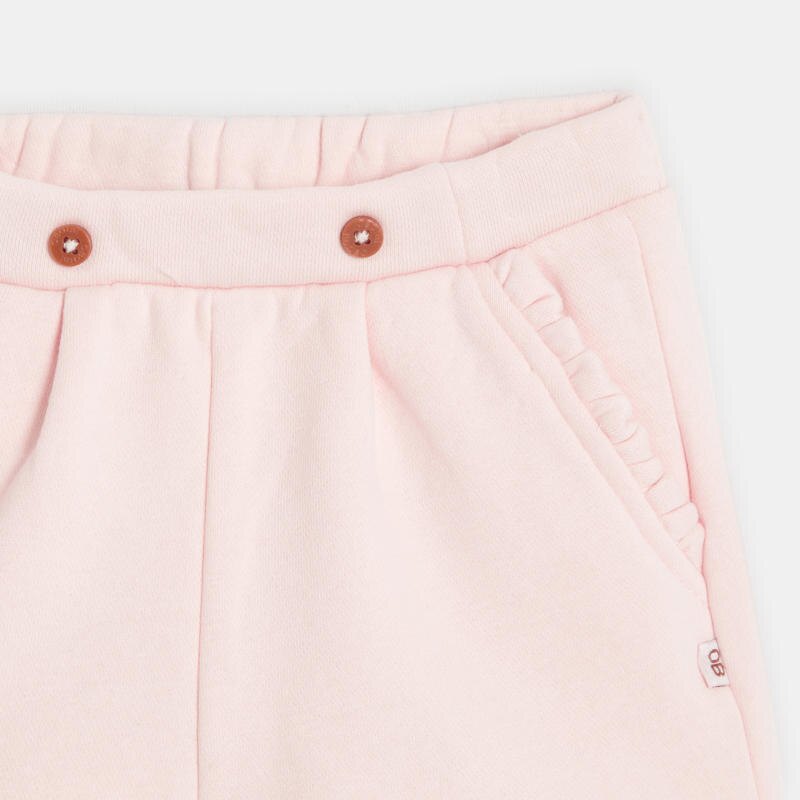 Short molletonné rose bébé fille Rose