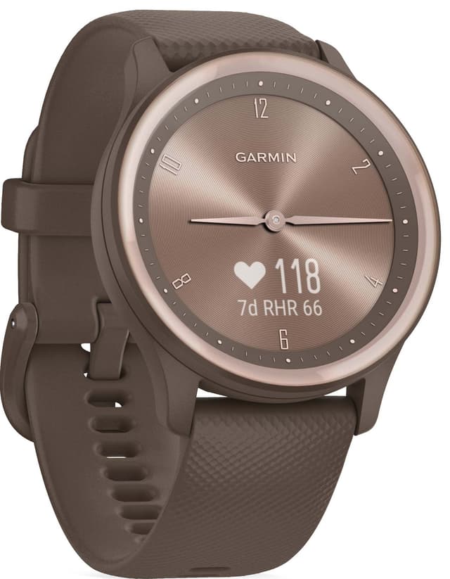 Garmin Vivomove Sport hybrid smartwatch (cocoa)