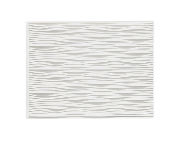 Panneau mural PVC 3D Wilderness blanc 47 x 61,7 cm