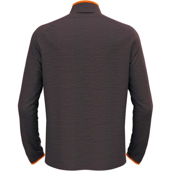 T-shirt running ODLO RUN EASY WARM MIDLAYER 1/2 ZIP INDIA INK MELANGE