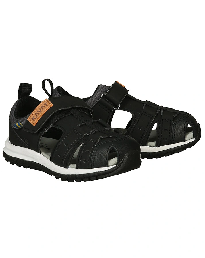 Klett-Sandalen TOBO TX  SPORTY mit Zehenschutz in schwarz