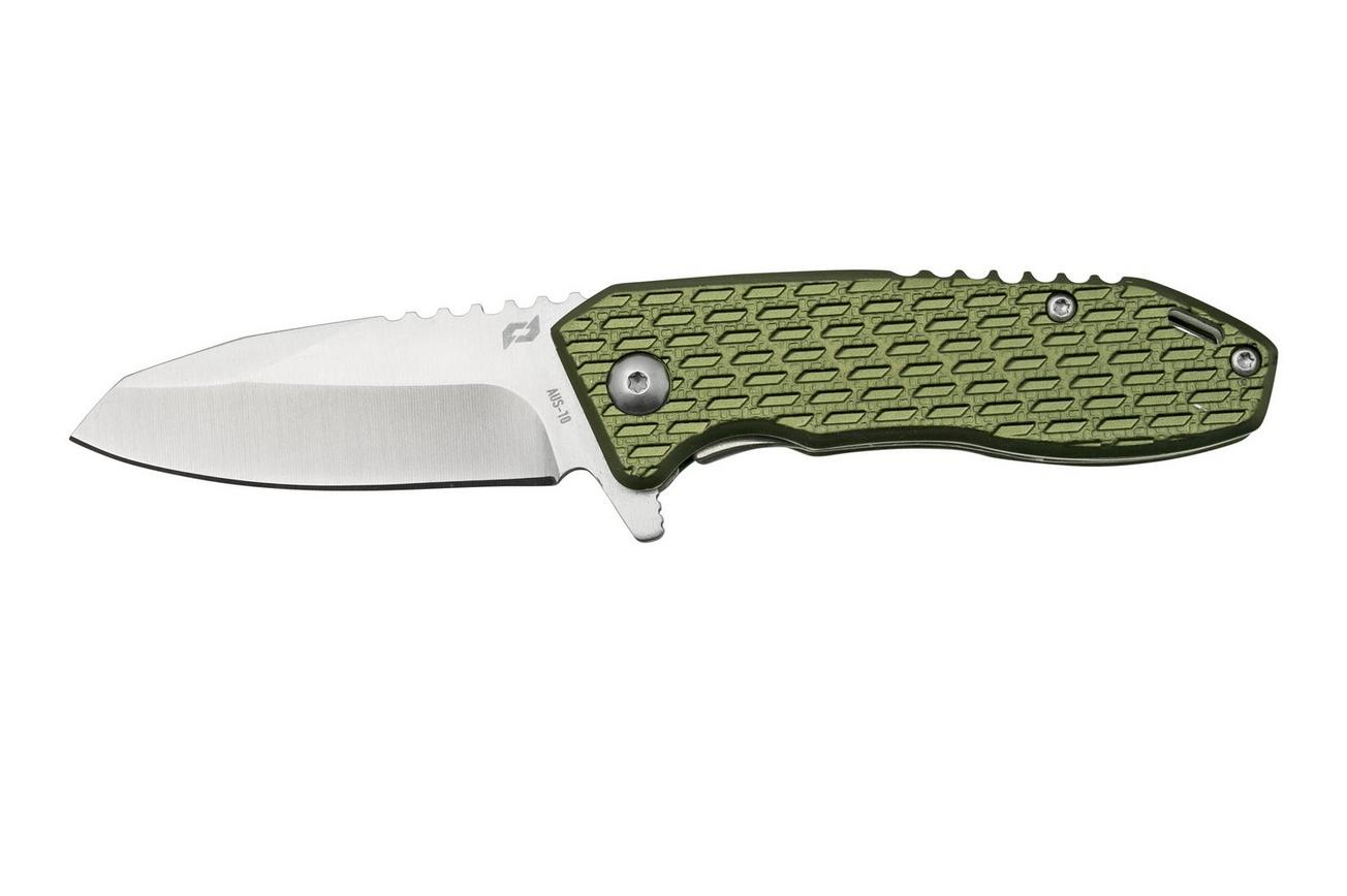 Schrade Tenacity 1159317, groen aluminium, zakmes