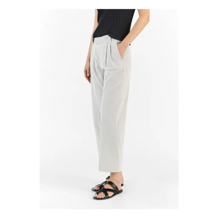 Masscob Pantalon Audubon Rayures | Gris clair