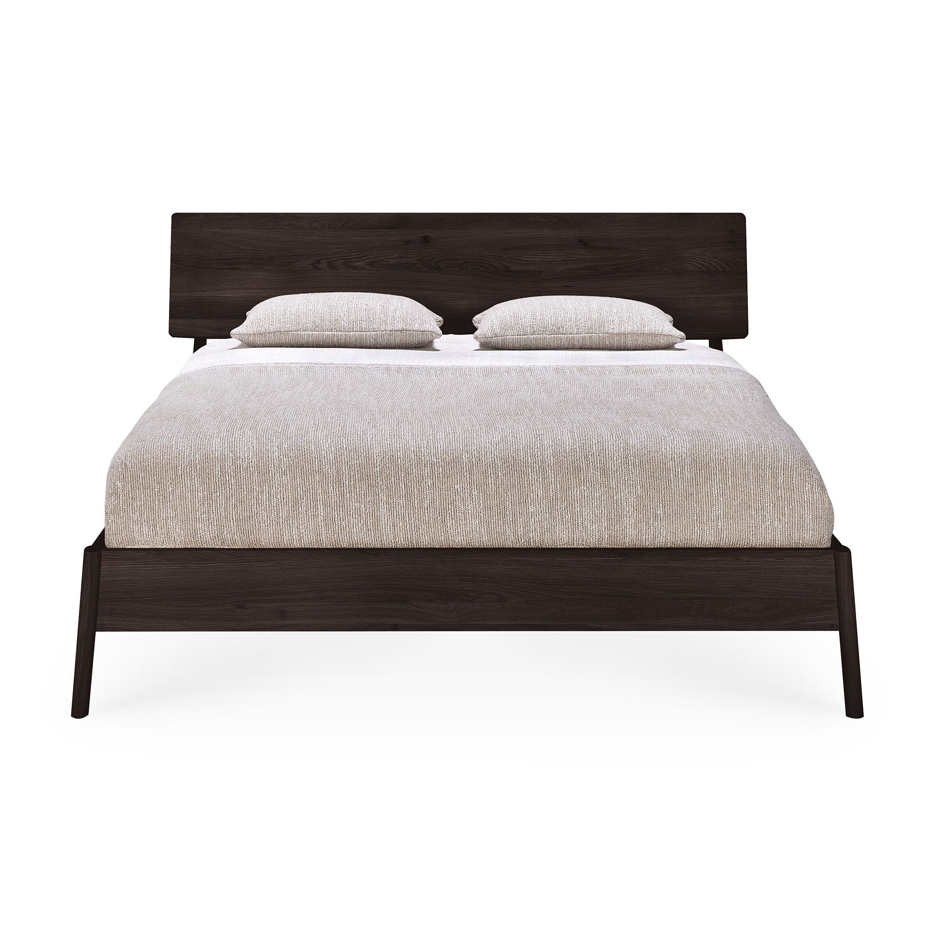 Ethnicraft bed Oak air brown 160x200 incl. lattenbodem