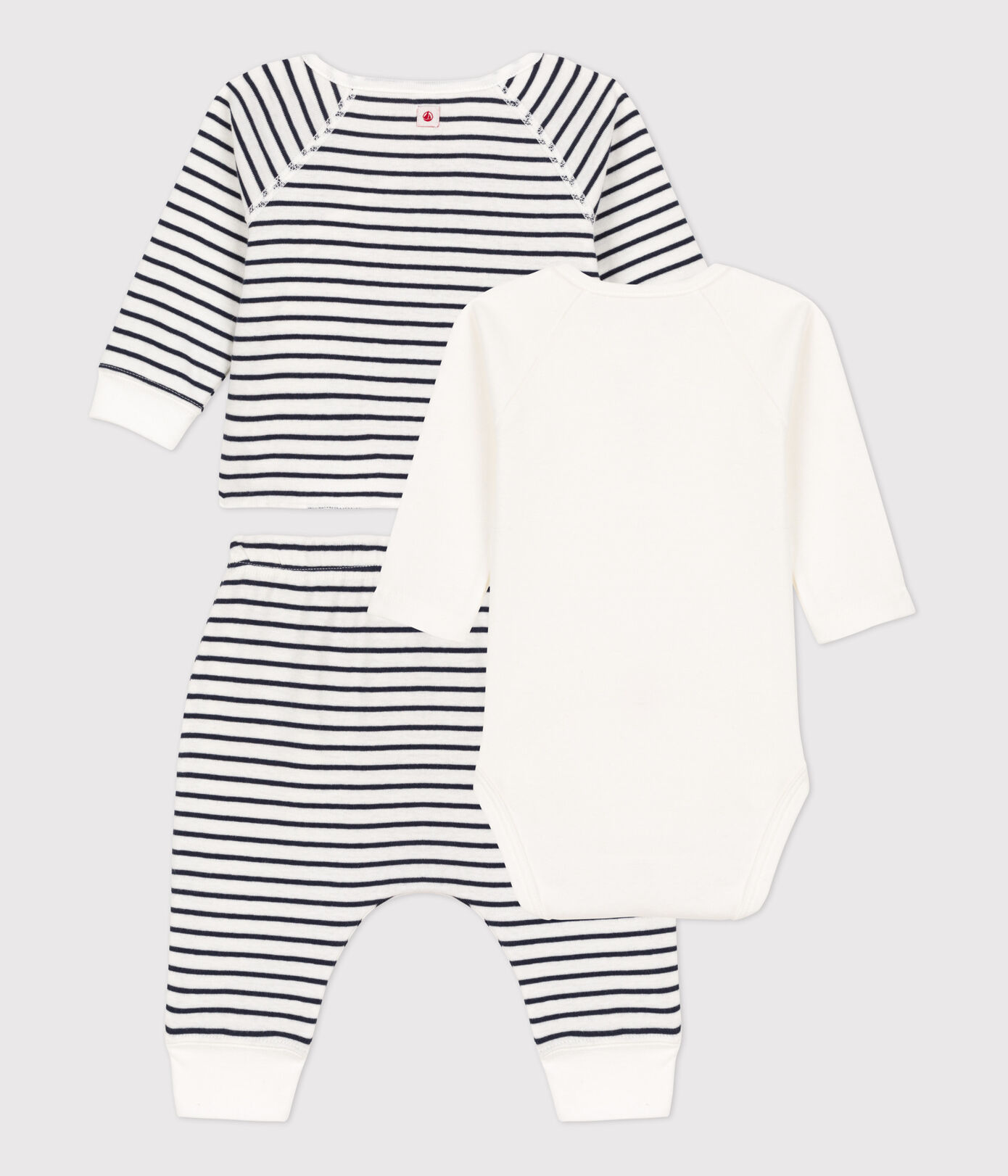 Ensemble 3 pièces iconique en coton bio bébé