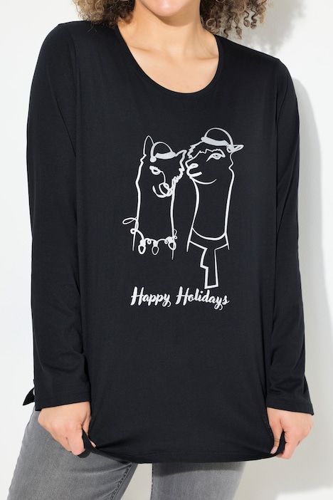 Weihnachtsshirt, Classic, Rundhals, Langarm