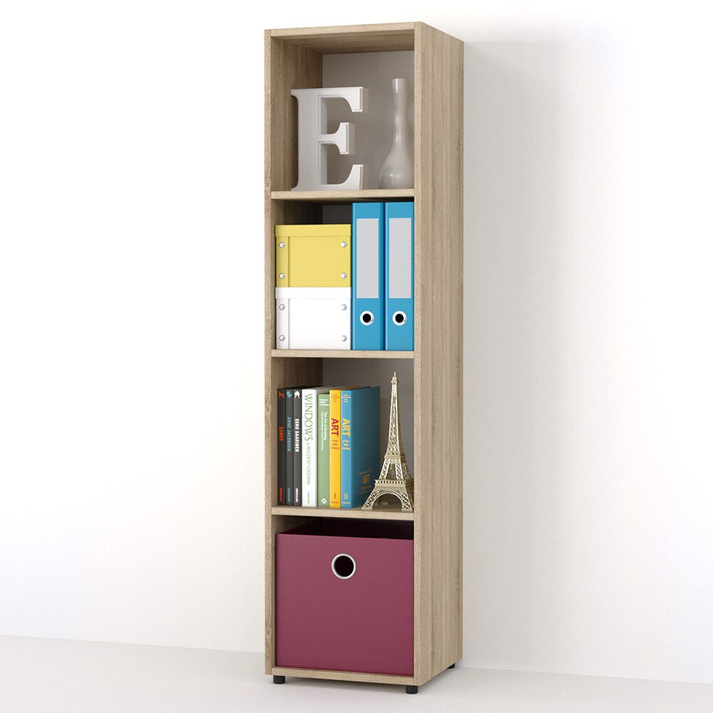 VICCO Raumteiler Ludus 4 Fächer Sonoma 144 x 36 cm - Standregal Hängeregal Regal TV Lowboard