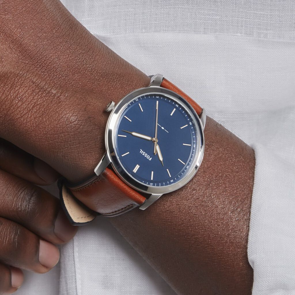 Montre Fossil Minimalist Bleu