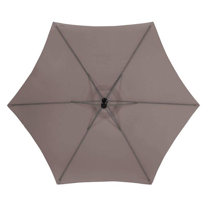 Parasol déporté rond MANOA Taupe