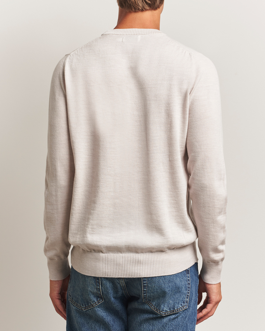 J.Lindeberg Keane Merino Crew Neck Moonbeam Melange