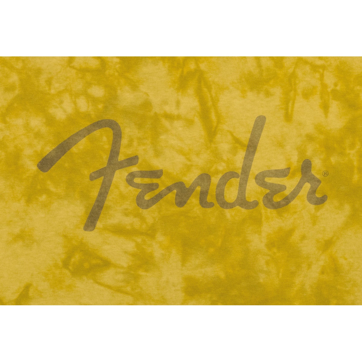 Fender Spaghetti Logo Tie-Dye T-Shirt Mustard L