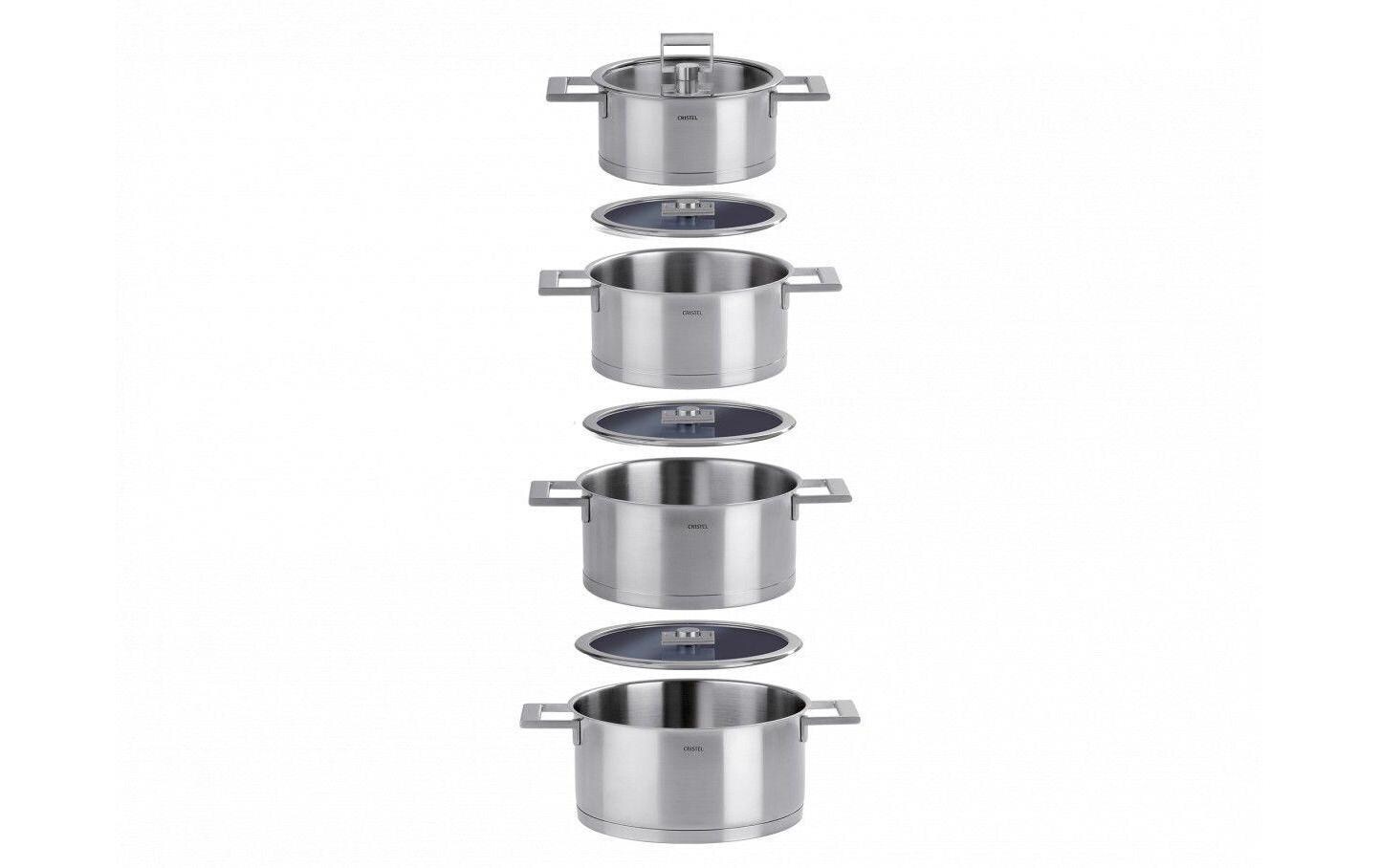 Kochtopf Strate 24 cm<br>Edelstahl Fleischtopf mit Deckel