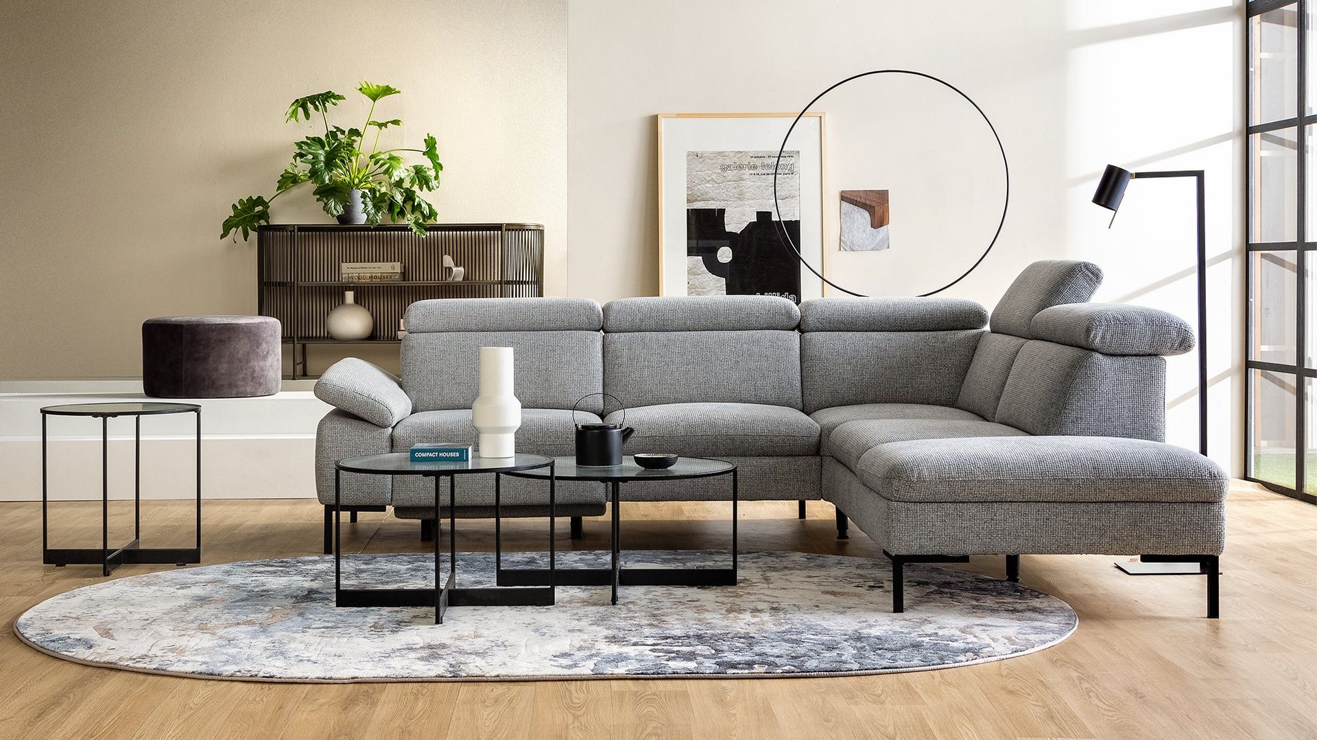 Feelings Wonen Avalon Hoekbank lichtgrijs