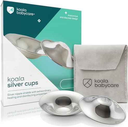 Koala Babycare - Silver Cup - Tepelbekers - 100% Zilver - Medisch apparaat Klasse 1