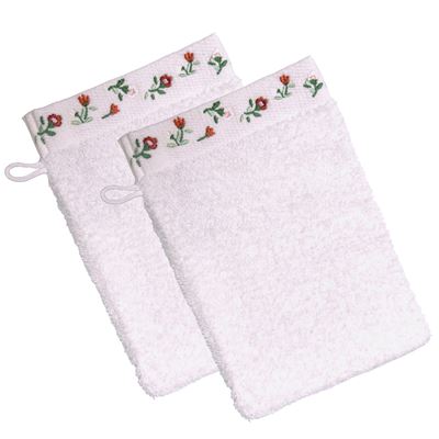 Linge de toilette brodé - 450 g/m²