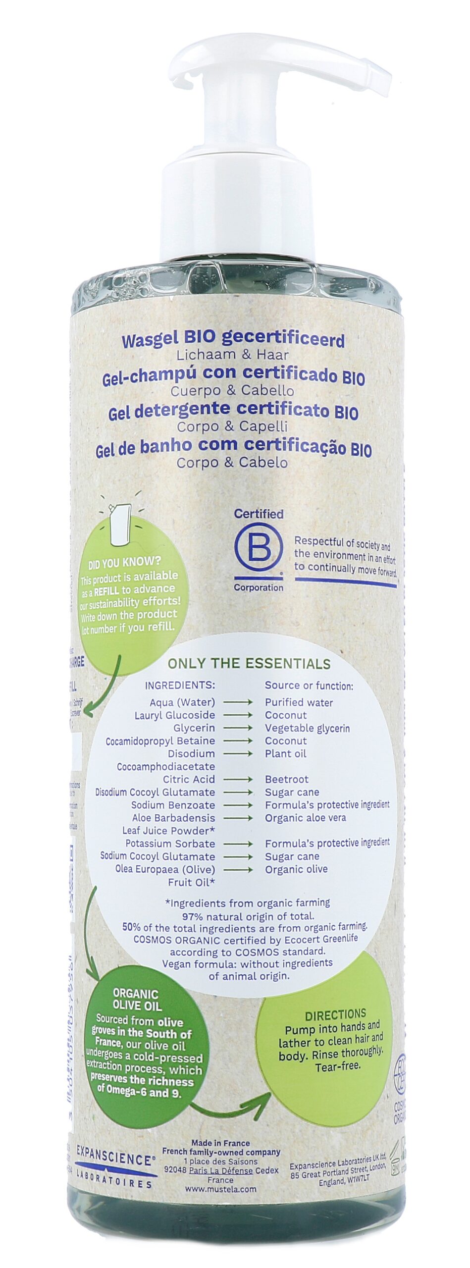 Mustela Bio Wasgel (400 ml)