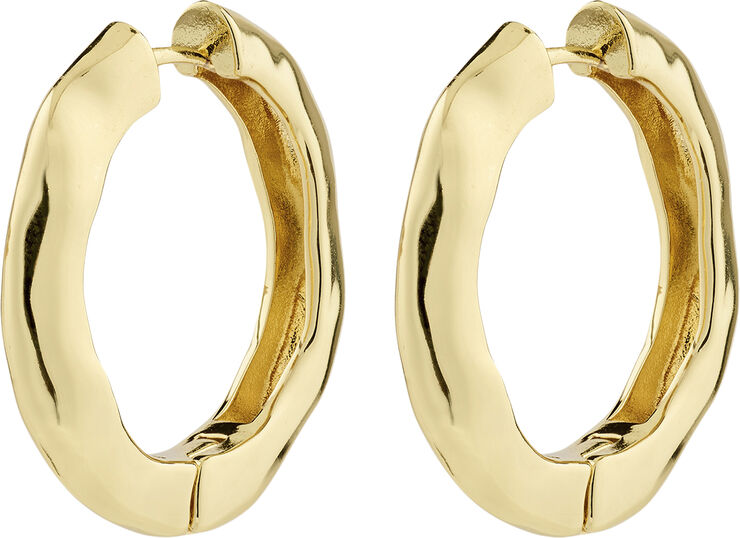 Pilgrim BELIEVE recycled hoop earrings gold-plated Guld