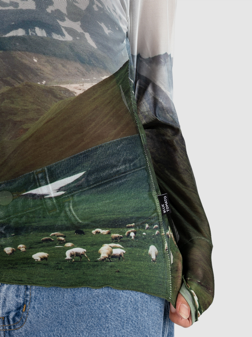 Blue Tomato Mesh Layer Long Sleeve T-Shirt sheep