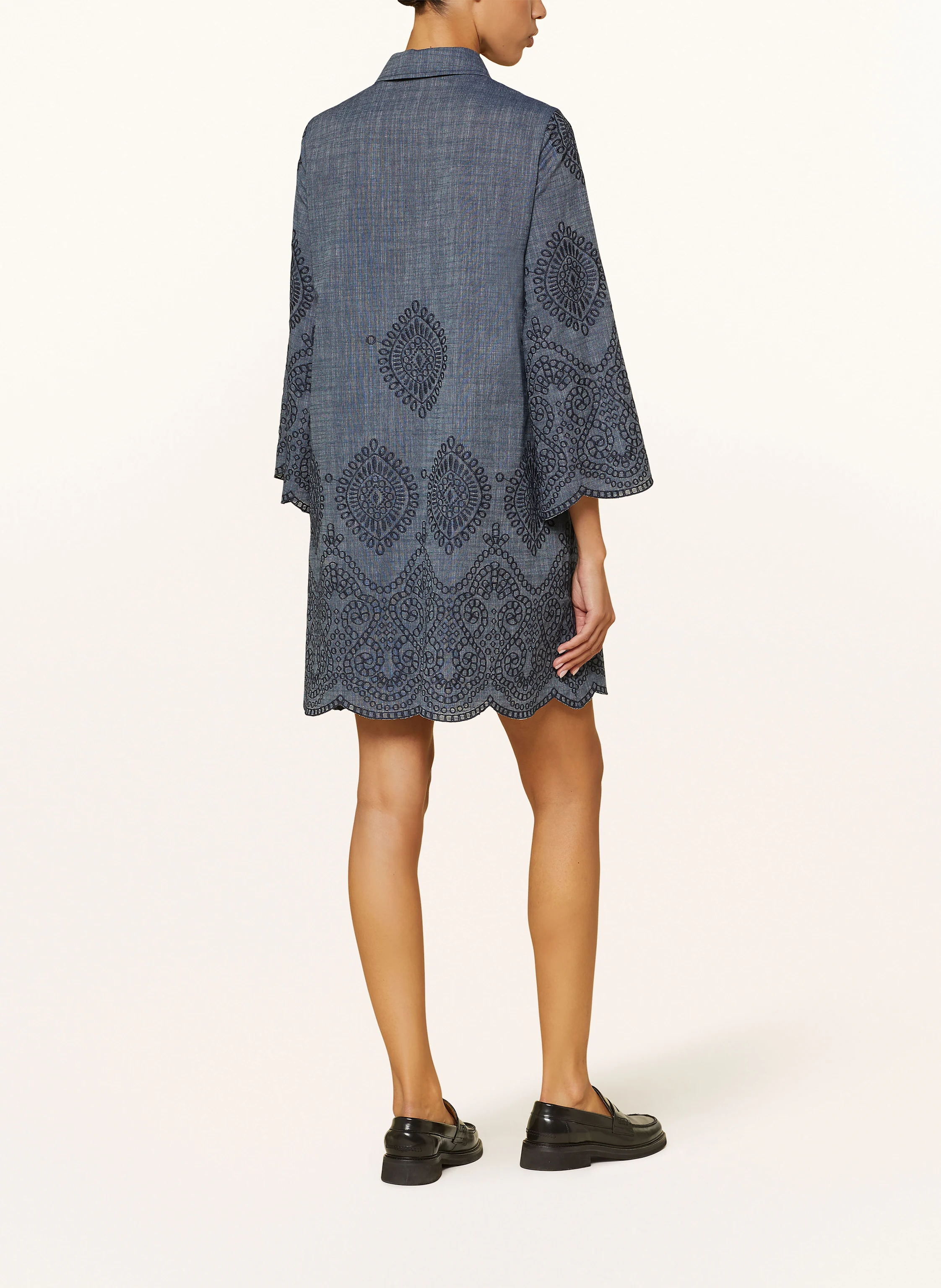 LUISA CERANO Hemdblusenkleid in Jeansoptik
