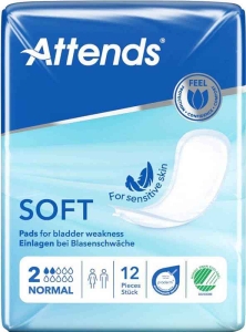 ATTENDS Soft 2 Normal Einlagen, 12 Stück