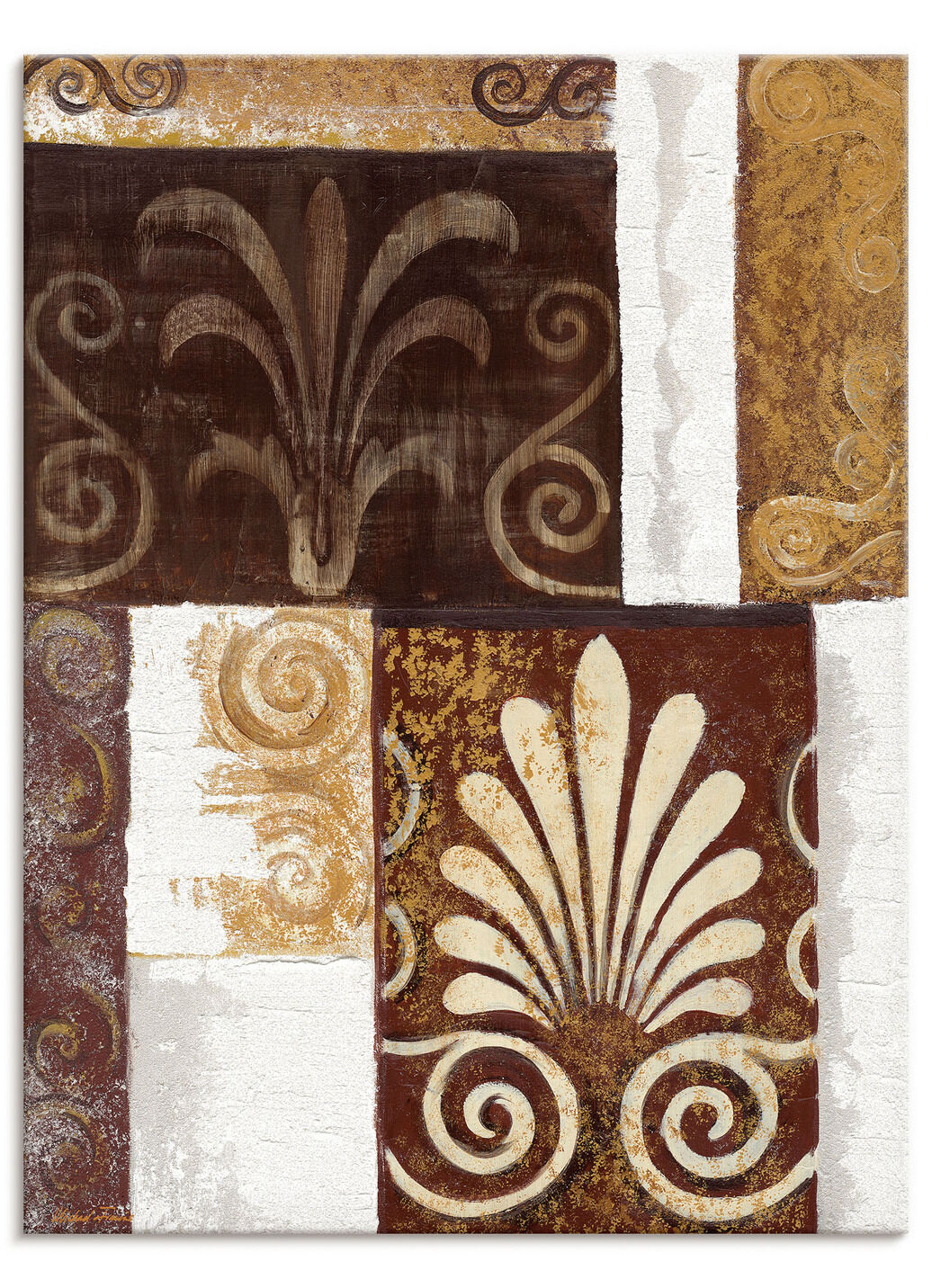 Hochwertiges Leinwandbild mit dem Titel „Ornamente II“