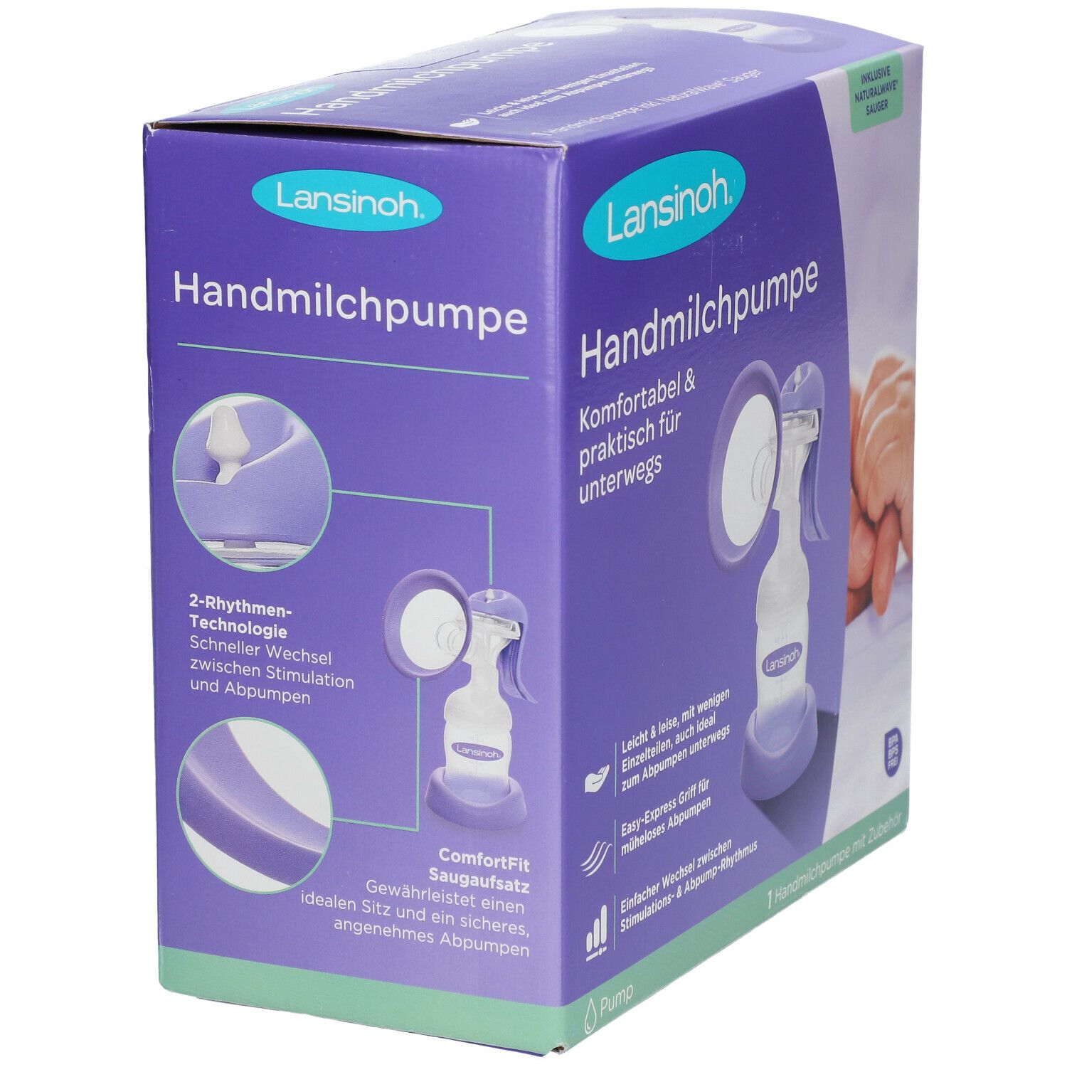 Lansinoh® Handmilchpumpe Weithals