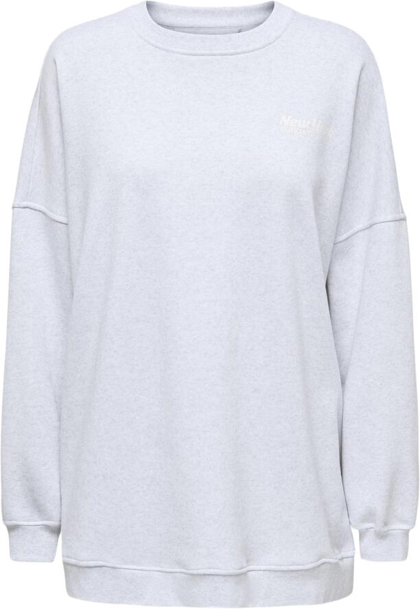 ONLY ONLDAZE L/S OVERSIZE PRINT O-NECK B Grå