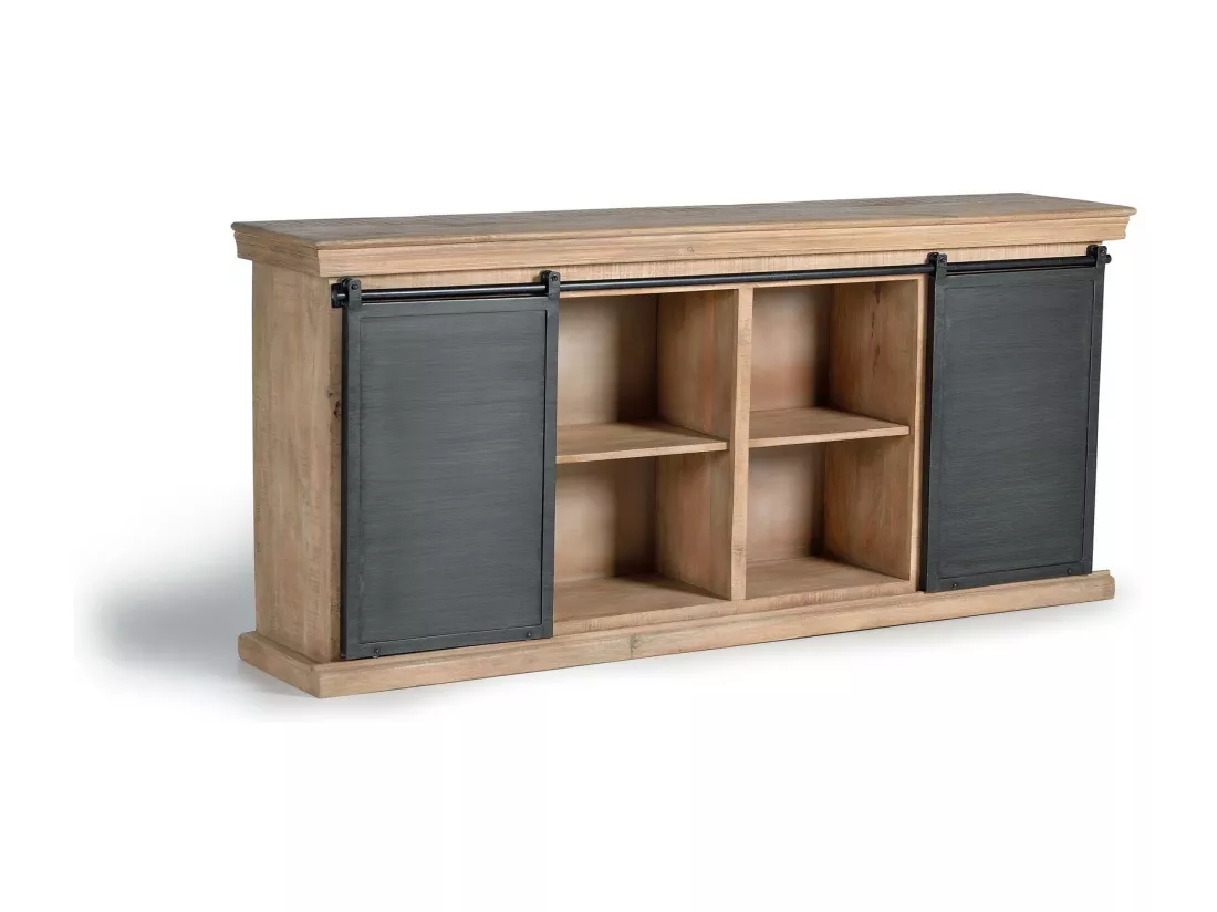 Buffet avec 6 tiroirs de style industriel. Multicolor.Giner y Colomer.85x40x190