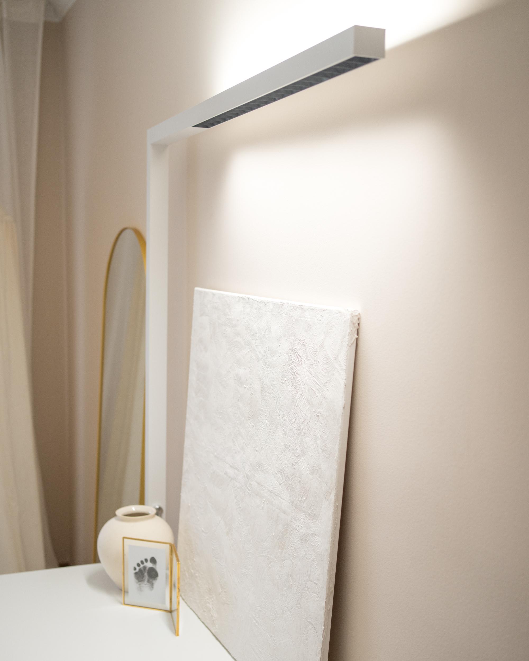 LED vastklembare bureaulamp VOLANS met dimmer Metaal Wit