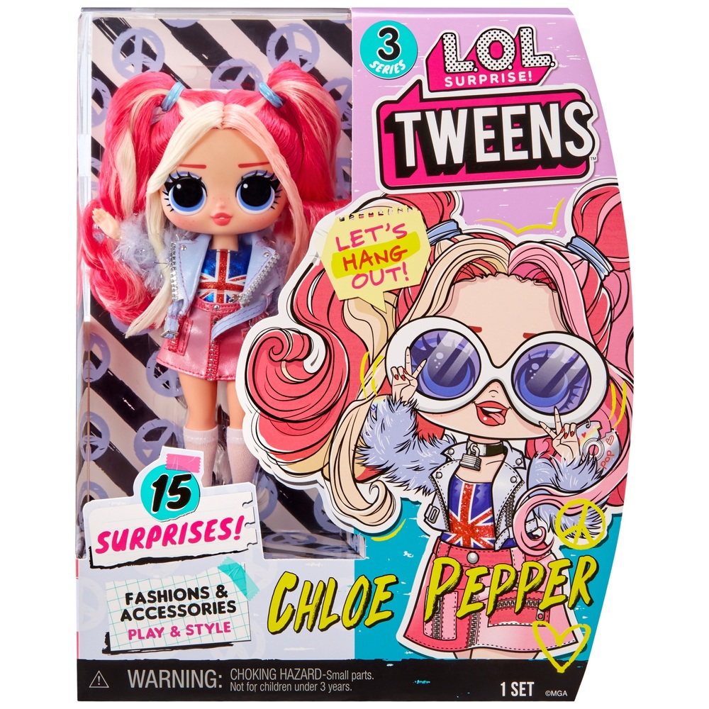 LOL Surprise! Tween Serie 3 Modepuppe Chloe Pepper mit 15 Überraschungen