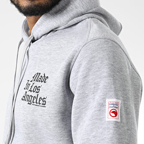 Sweat Capuche SAC26-N Gris Chiné