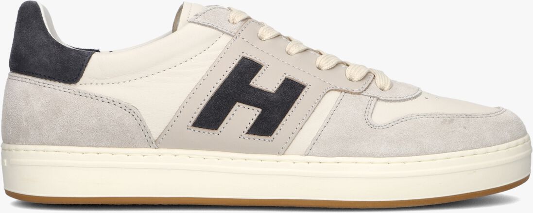 beige hogan lage sneakers h668 allacciato h banda