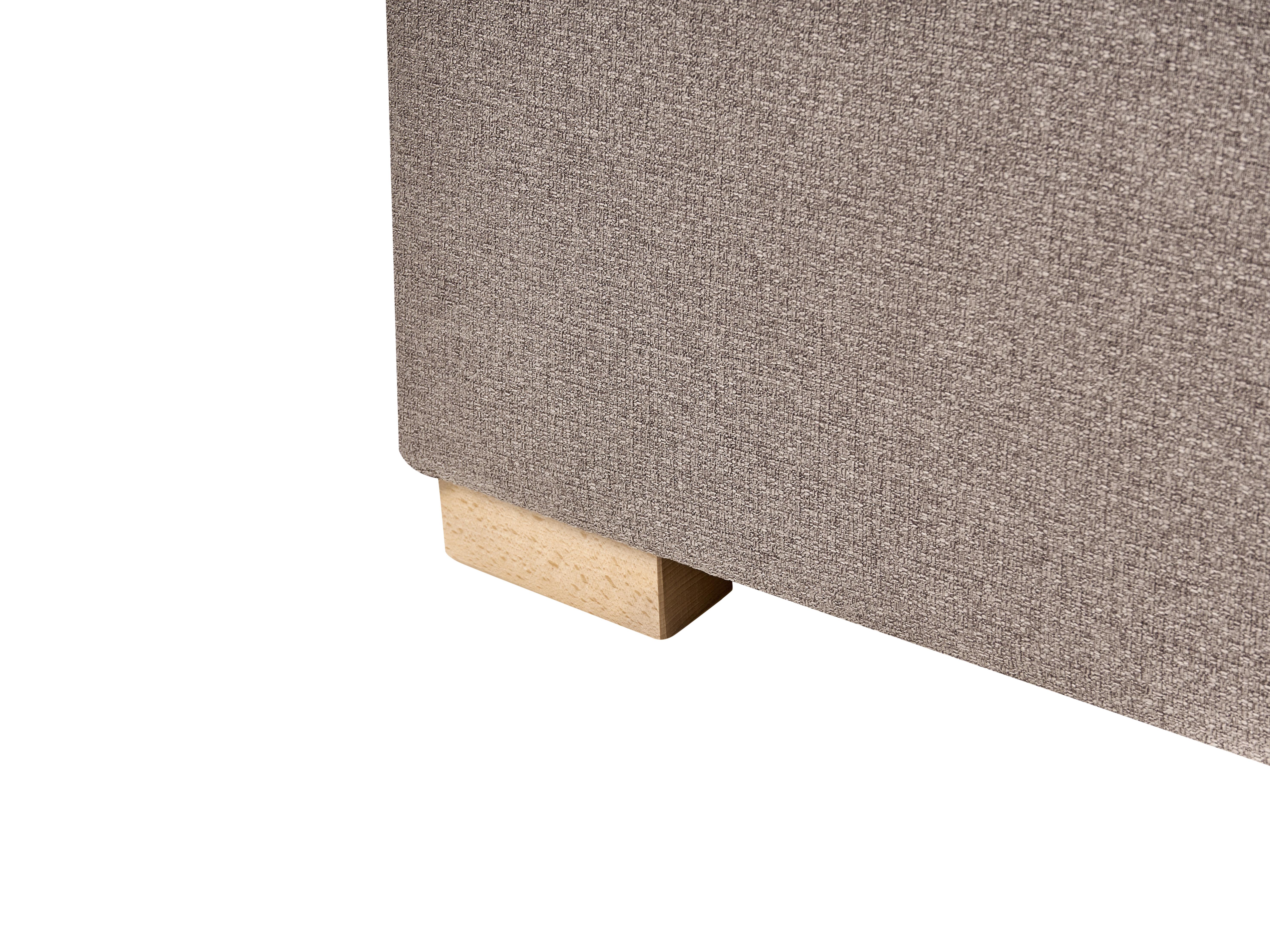 Boxspring met opbergruimte Stof ESQUIRE 180 x 200 cm Taupe
