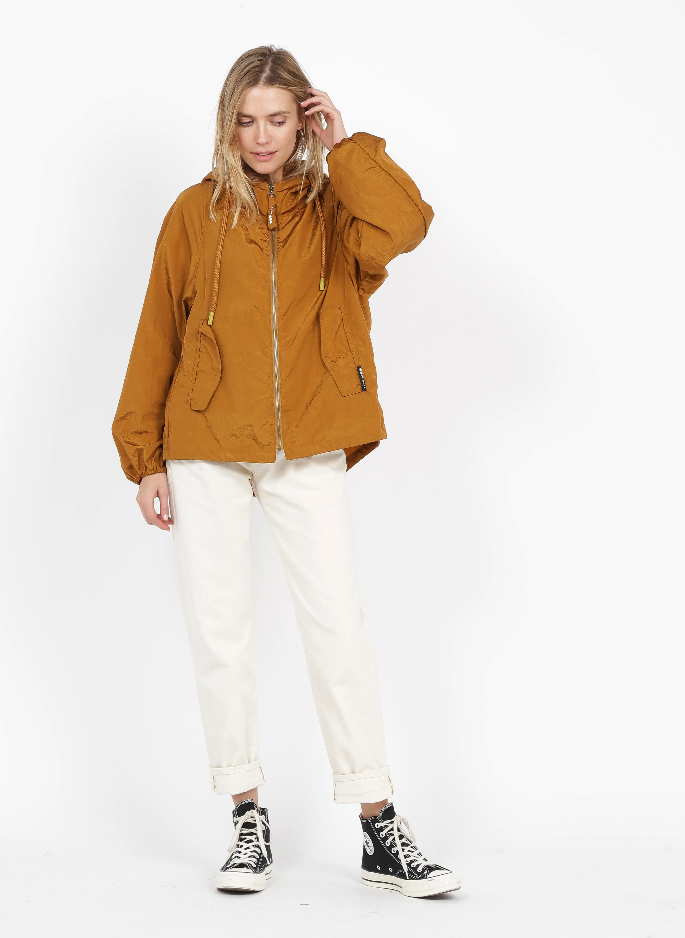Parka à capuche en coton mélangé | Marron