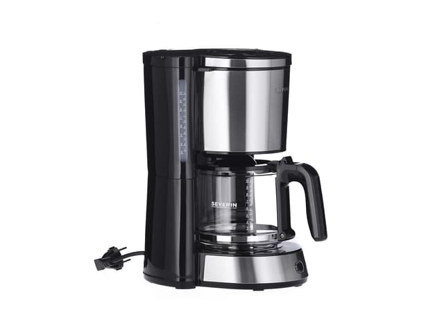 Severin Kaffemaskine 10 kopper 1000 watt Stål/Sort