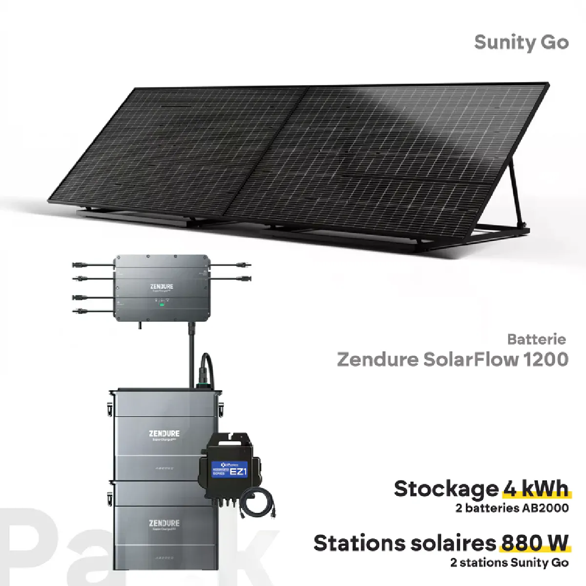 SUNITY Pack Sunity Go 880W