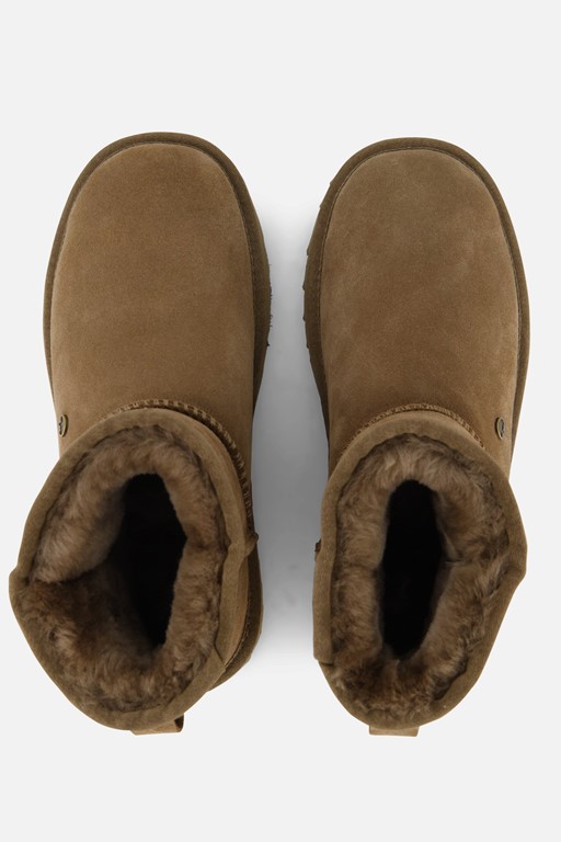 Warmbat Wallyby Gevoerde boots bruin Suede