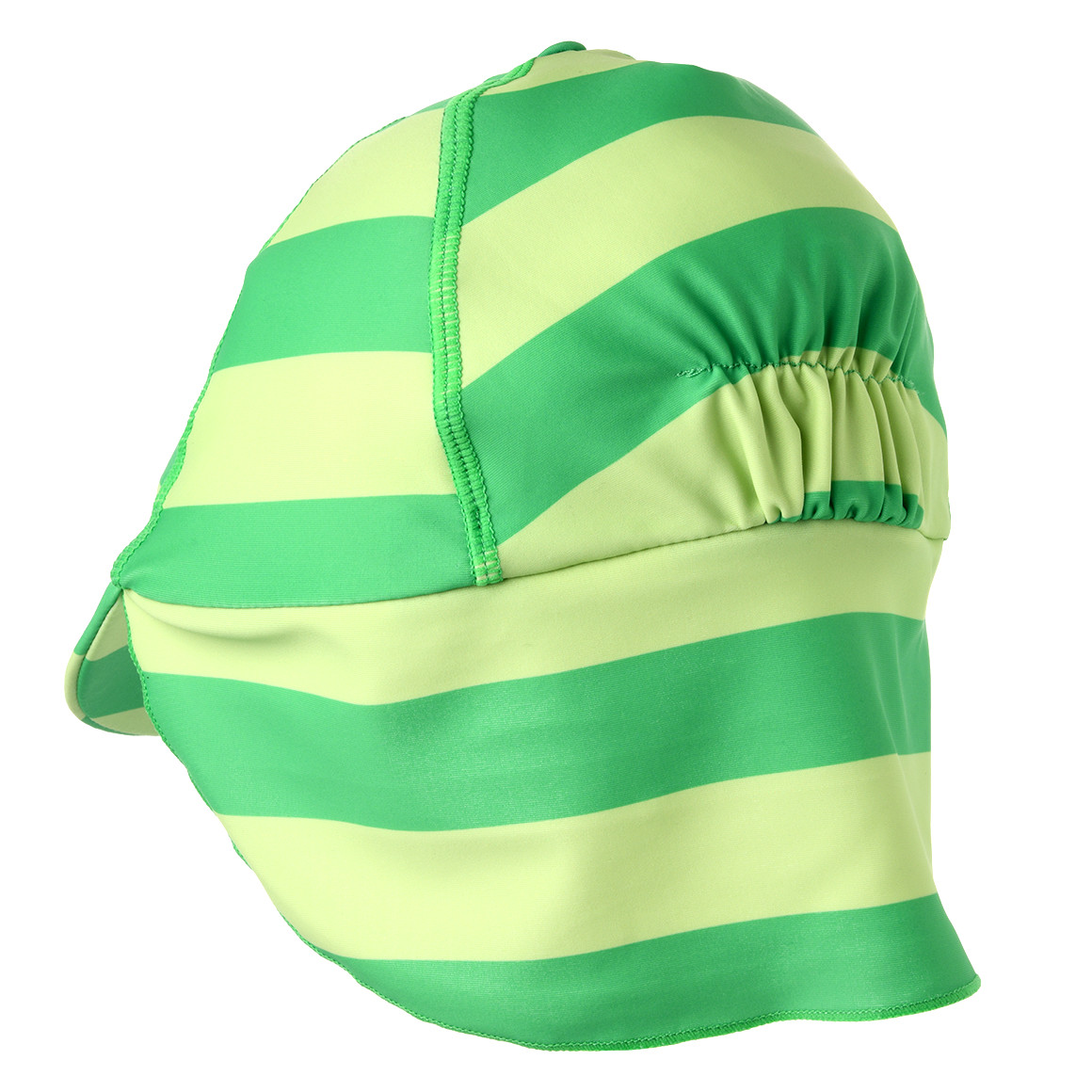 Famy Jungen UV-Badekappe mit Streifen UPF60 grün / hellgrün