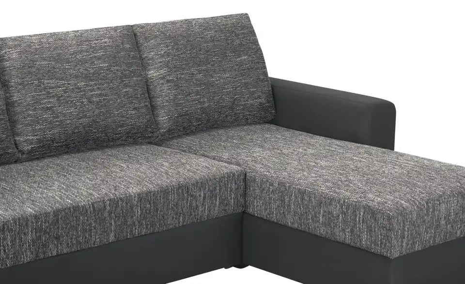Ecksofa Navarra Grau, Anthrazit rechts