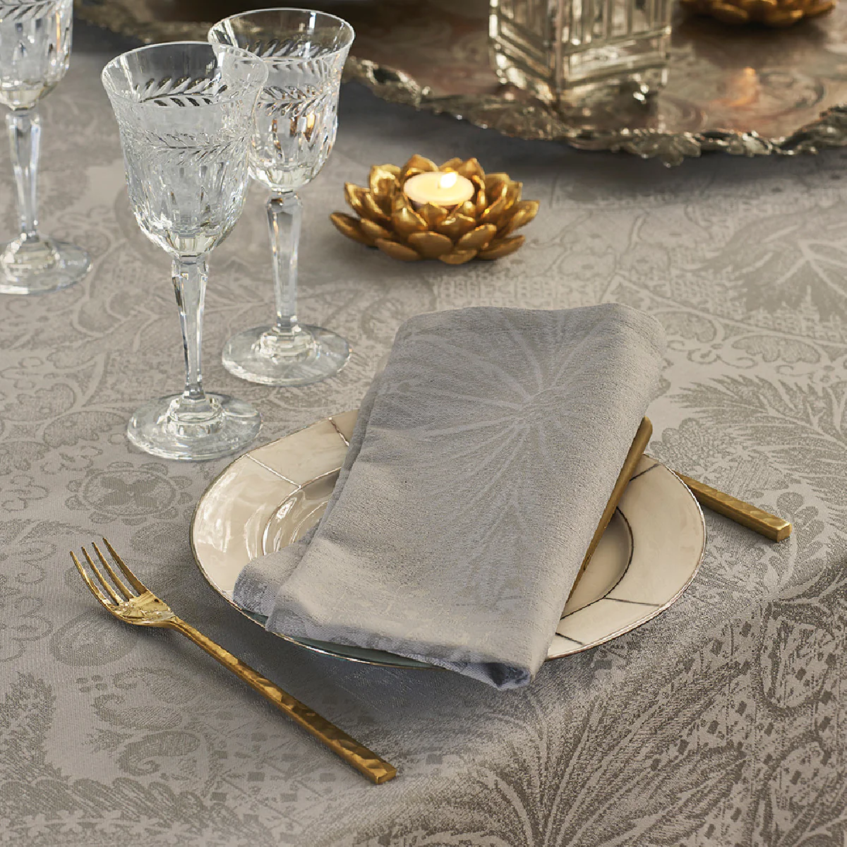 Nappe ronde pur coton Diam. 180 cm Garnier Thiebaut